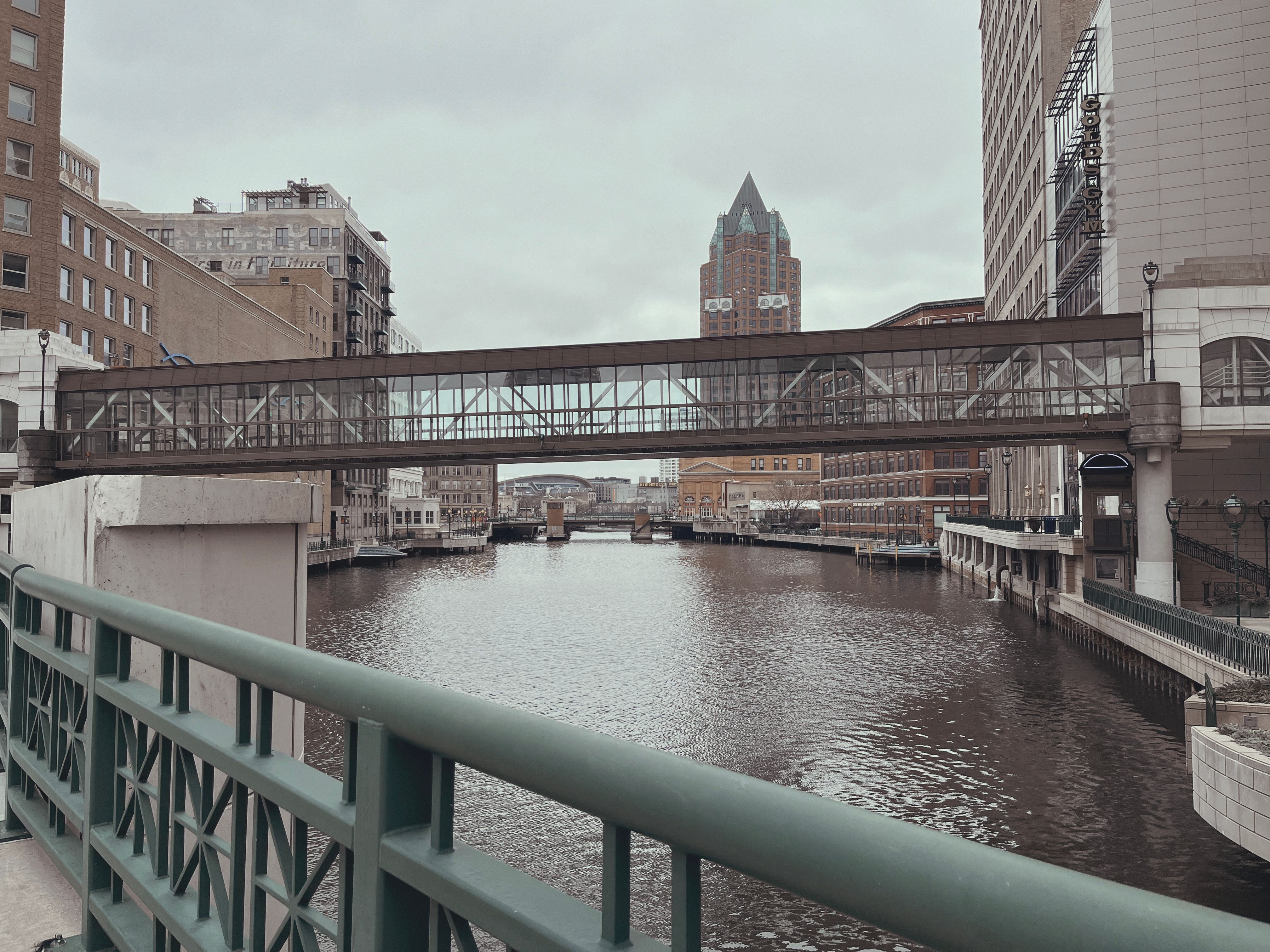 View across the river in downtown Milwaukee