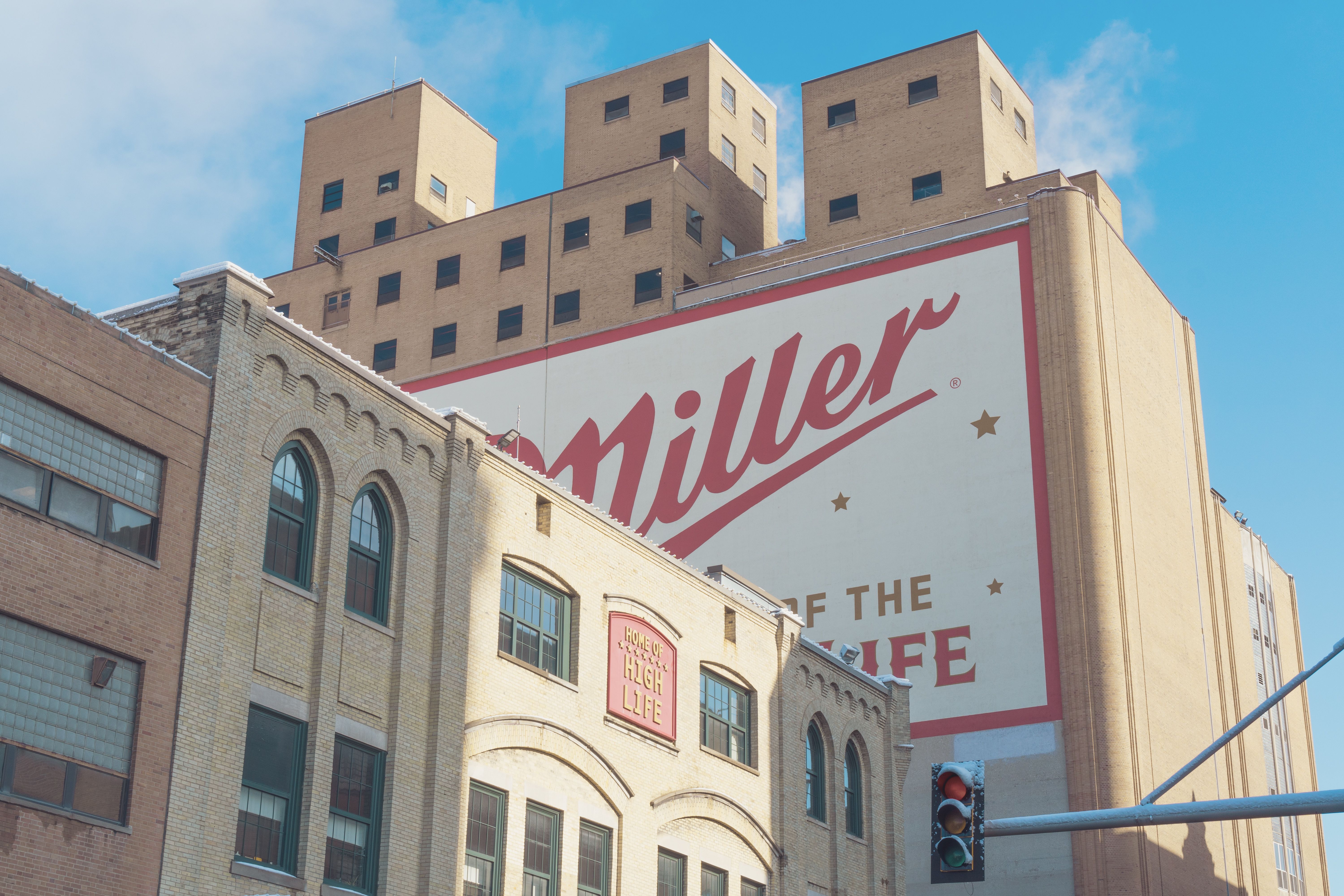Miller Brewery on a sunny day